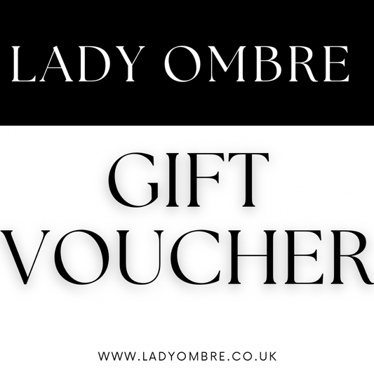 Lady ombré gift cards