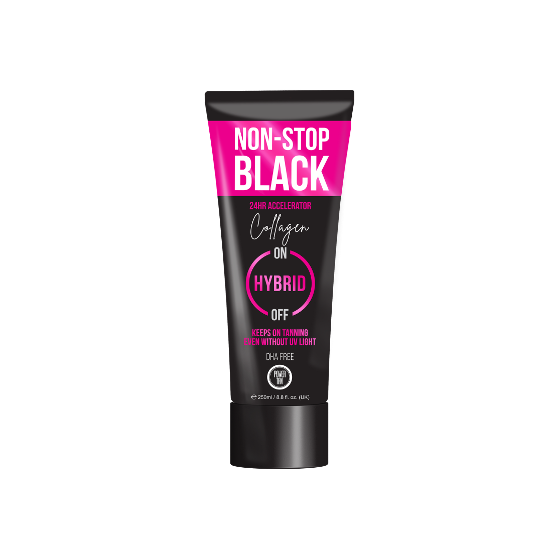 Power Tan Non Stop Black Collagen 250ml