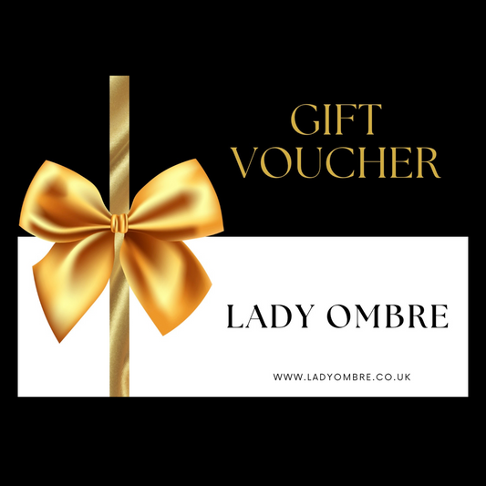 Lady ombré gift cards